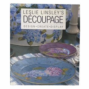 Craft Book Decoupage DIY How To Instructions Guide Vintage  Style Floral Cottage